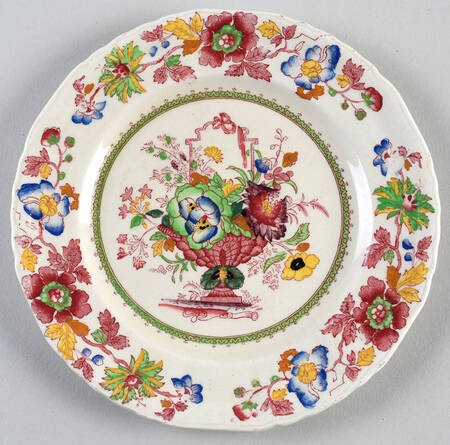 Strathmore Pink Multicolor Dessert/Pie Plate