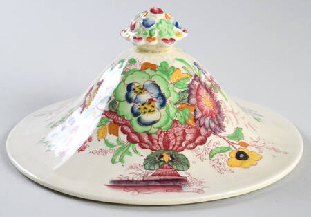 Strathmore Pink Multicolor Lid for Round Vegetable
