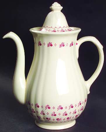 Trefoil Pink Coffee Pot & Lid