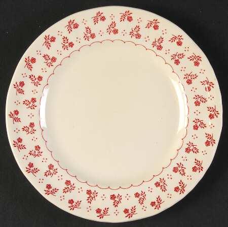 Trefoil Pink Bread & Butter Plate
