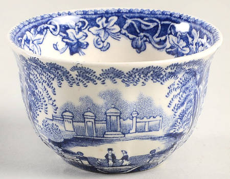 Vista Blue Mini Open Sugar Bowl