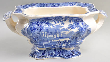 Vista Blue Small Bedford Tureen No Lid