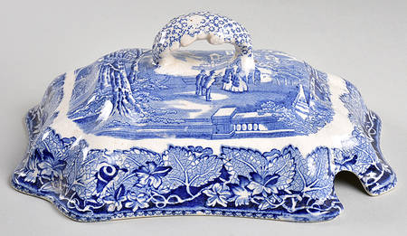 Vista Blue Lid for Small Bedford Tureen
