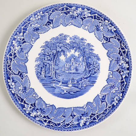 Vista Blue 12" Chop Plate (Round Platter)