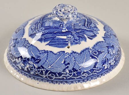 Vista Blue Lid for Round Butter