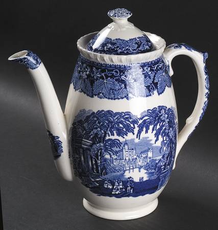 Vista Blue Coffee Pot & Lid