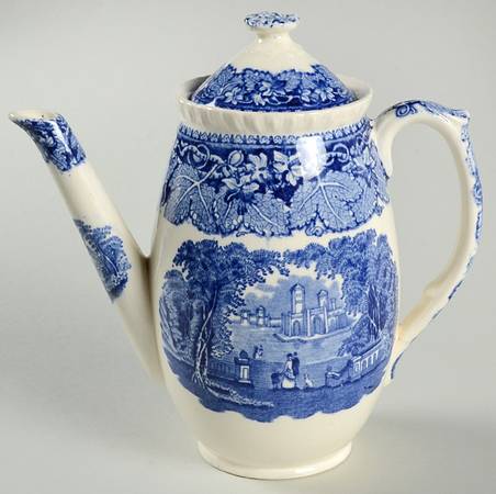 Vista Blue Small Coffee Pot & Lid