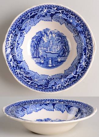 Vista Blue Lugged Cereal Bowl