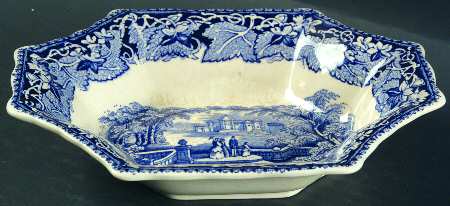 Vista Blue 7" Sweet Meat Dish