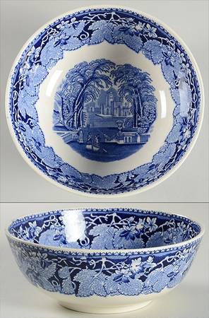 Vista Blue 7" Round Vegetable Bowl