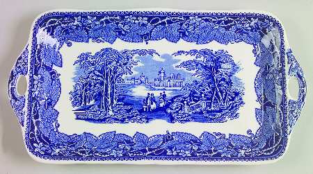 Vista Blue 12" Sandwich Tray