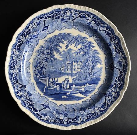 Vista Blue 14" Chop Plate (Round Platter)