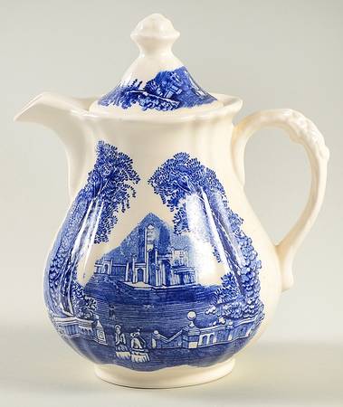 Vista Blue Hot Water Jug & Lid