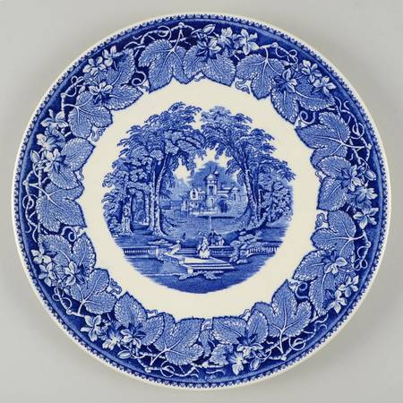 Vista Blue Cake Plate