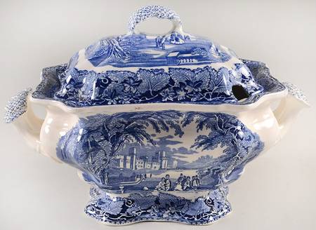 Vista Blue Small Bedford Tureen & Lid