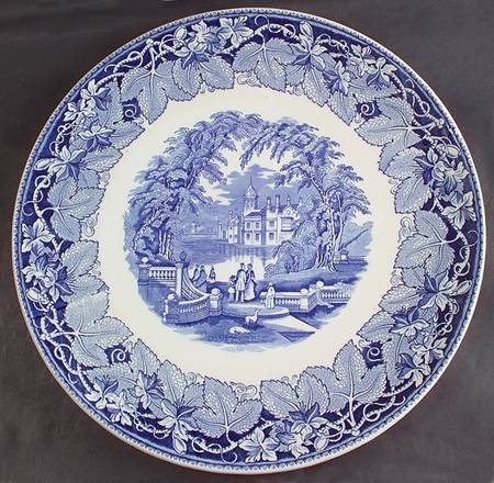 Vista Blue 15" Chop Plate (Round Platter)