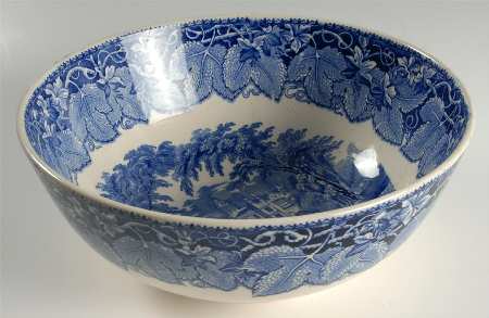 Vista Blue 11" Large Fruit Bowl