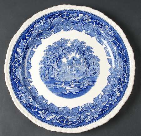Vista Blue 13" Chop Plate (Round Platter)