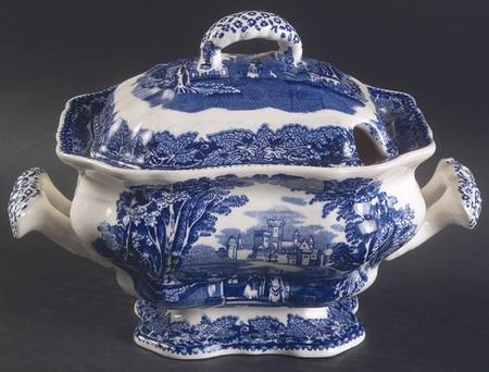 Vista Blue Sauce Boat & Lid