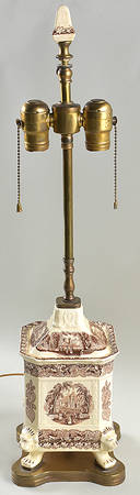 Vista Brown (No Trim) Table Lamp No Shade