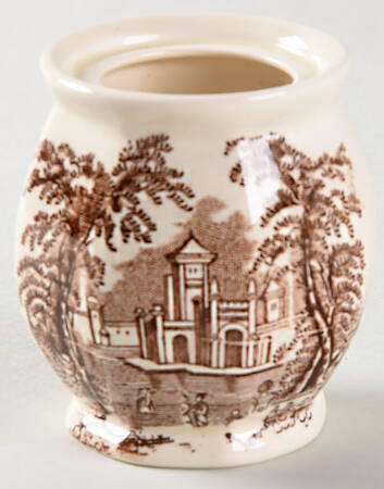 Vista Brown (No Trim) Mustard Jar No Lid