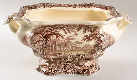 Vista Brown (No Trim) Tureen No Lid by Mason's