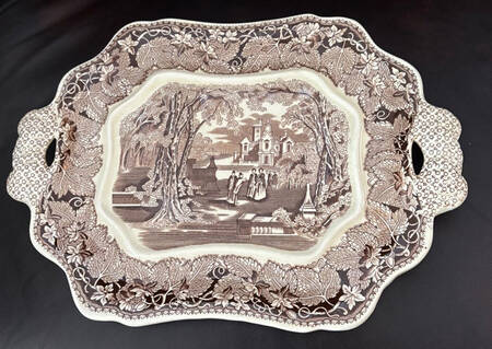 Vista Brown (No Trim) Underplate for Large Bedford Tureen