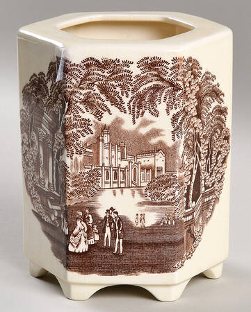 Vista Brown (No Trim) Ming Jar No Lid