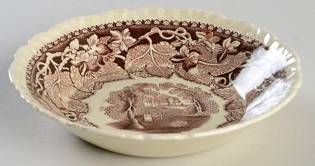 Vista Brown (No Trim) Fruit/Dessert (Sauce) Bowl