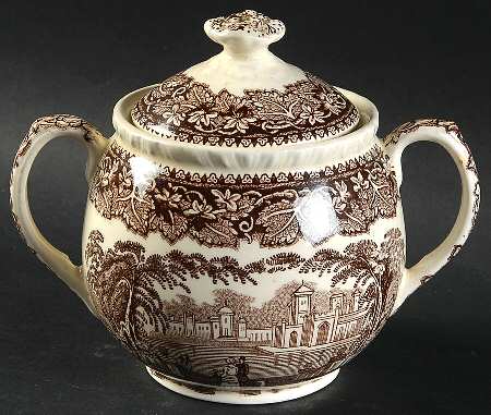 Vista Brown (No Trim) Sugar Bowl & Lid