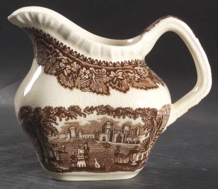 Vista Brown (No Trim) Square Creamer