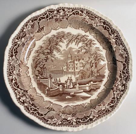 Vista Brown (No Trim) 14" Chop Plate (Round Platter)