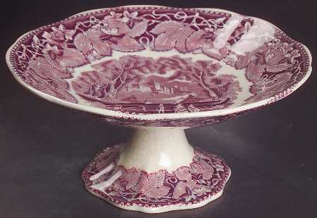 Vista Mulberry Round Compote (Height X Width)