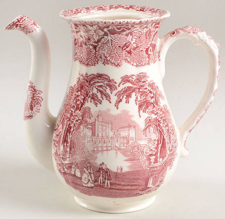 Vista Pink (No Trim) Mini Coffee Pot No Lid by Mason's