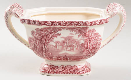 Vista Pink (No Trim) Sauce Boat No Lid