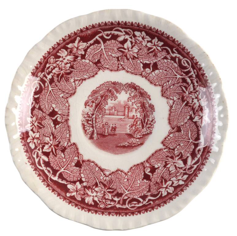 Vista Pink (No Trim) Saucer for Flat Cup