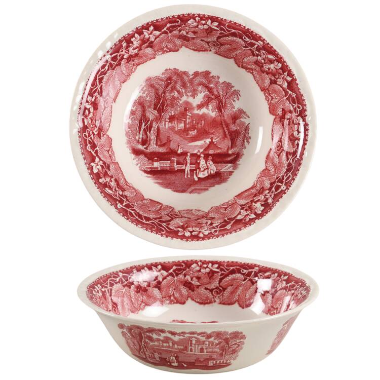 Vista Pink (No Trim) 8" Round Vegetable Bowl by Mason's