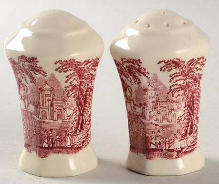 Vista Pink (No Trim) Salt & Pepper Set