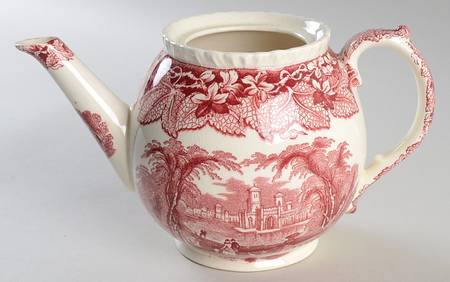 Vista Pink (No Trim) Teapot No Lid