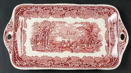 Vista Pink (No Trim) Large Sandwich Tray