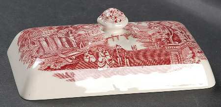 Vista Pink (No Trim) Lid for 1/4 Lb Butter