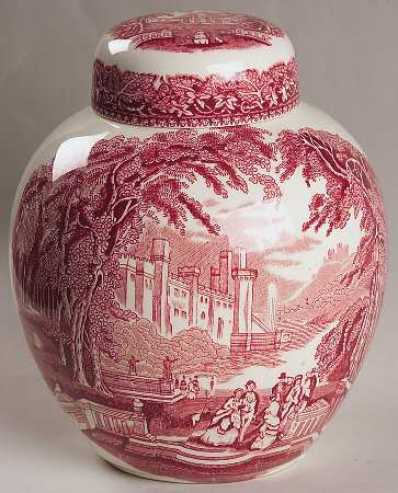 Vista Pink (No Trim) Medium Prunus Jar & Lid