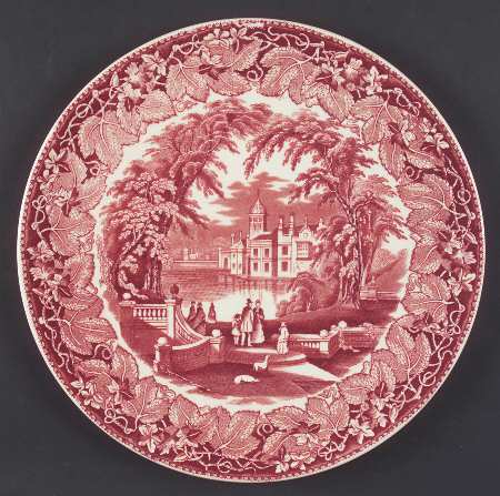 Vista Pink (No Trim) Cake Plate