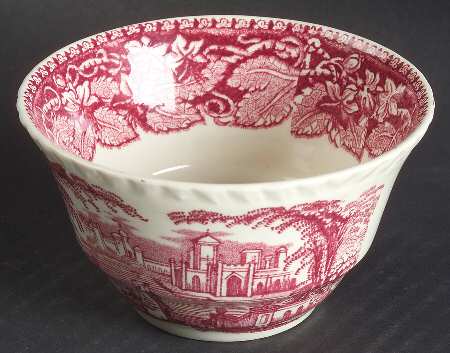 Vista Pink (No Trim) Open Rice/Sugar Bowl