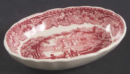 Vista Pink (No Trim) 5" Oval Sweet Meat Dish