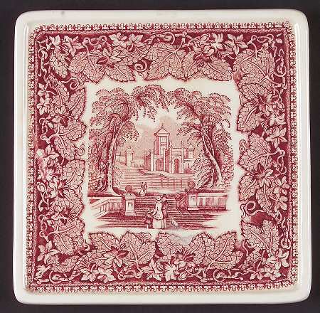 Vista Pink (No Trim) 4 Toed Trivet