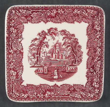 Vista Pink (No Trim) Square Tea Tile by Mason's