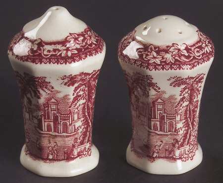 Vista Pink (No Trim) Salt & Pepper Set