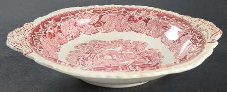 Vista Pink (No Trim) Round Vegetable No Lid