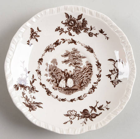 Watteau Brown Saucer for Oversized Cup